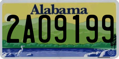 AL license plate 2AO9199