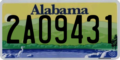 AL license plate 2AO9431