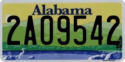AL license plate 2AO9542