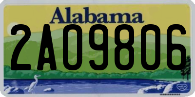 AL license plate 2AO9806