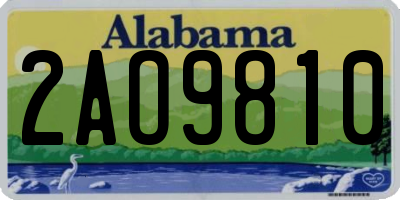 AL license plate 2AO9810