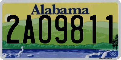 AL license plate 2AO9811