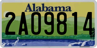 AL license plate 2AO9814