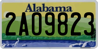 AL license plate 2AO9823