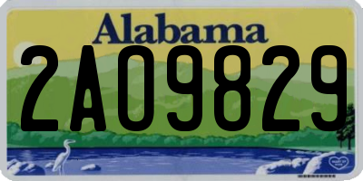 AL license plate 2AO9829