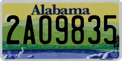 AL license plate 2AO9835