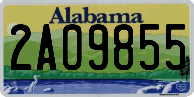 AL license plate 2AO9855