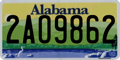 AL license plate 2AO9862