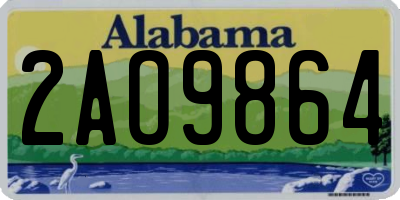 AL license plate 2AO9864