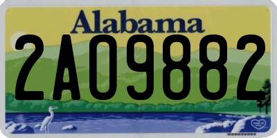 AL license plate 2AO9882