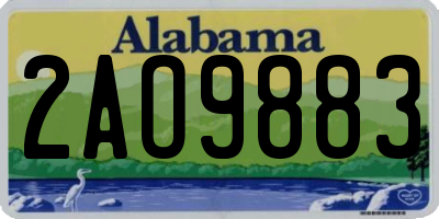 AL license plate 2AO9883