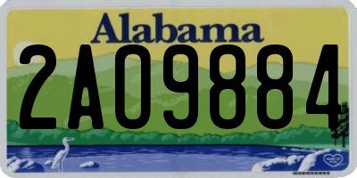 AL license plate 2AO9884