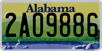 AL license plate 2AO9886