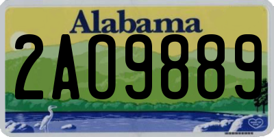 AL license plate 2AO9889