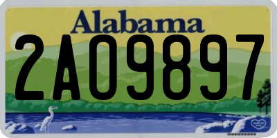 AL license plate 2AO9897