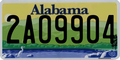 AL license plate 2AO9904