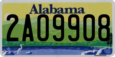 AL license plate 2AO9908