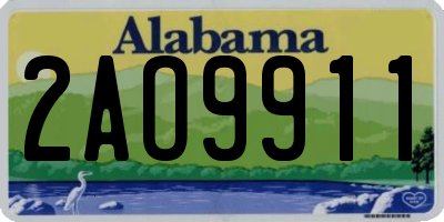 AL license plate 2AO9911