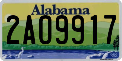 AL license plate 2AO9917