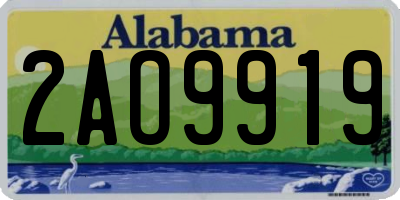 AL license plate 2AO9919