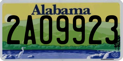 AL license plate 2AO9923