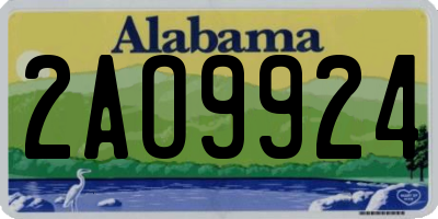 AL license plate 2AO9924