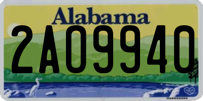 AL license plate 2AO9940