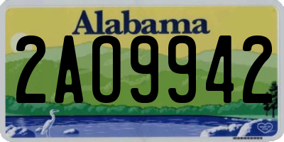 AL license plate 2AO9942