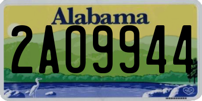 AL license plate 2AO9944