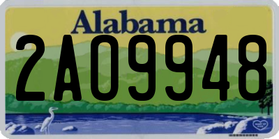 AL license plate 2AO9948