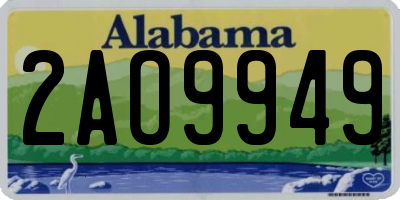 AL license plate 2AO9949