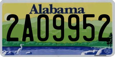 AL license plate 2AO9952