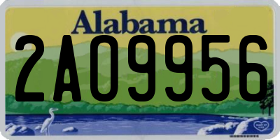 AL license plate 2AO9956