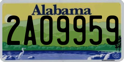 AL license plate 2AO9959
