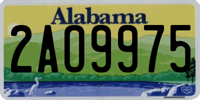 AL license plate 2AO9975