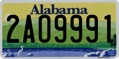 AL license plate 2AO9991