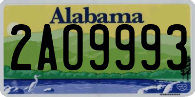 AL license plate 2AO9993