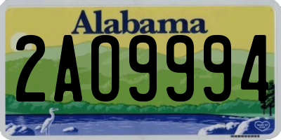AL license plate 2AO9994