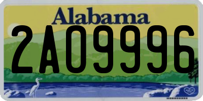 AL license plate 2AO9996