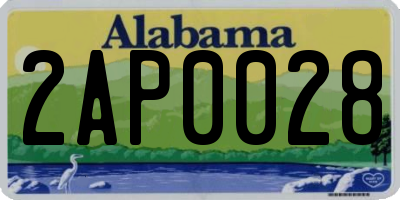 AL license plate 2AP0028