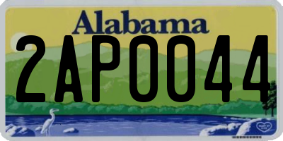 AL license plate 2AP0044