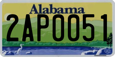 AL license plate 2AP0051