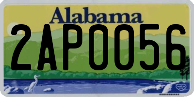 AL license plate 2AP0056