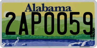 AL license plate 2AP0059