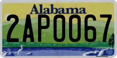 AL license plate 2AP0067