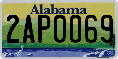 AL license plate 2AP0069