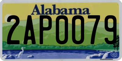 AL license plate 2AP0079