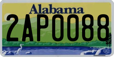 AL license plate 2AP0088