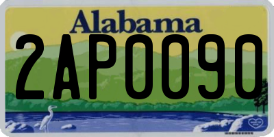 AL license plate 2AP0090