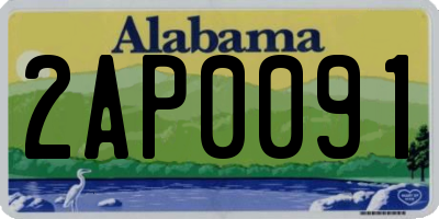 AL license plate 2AP0091